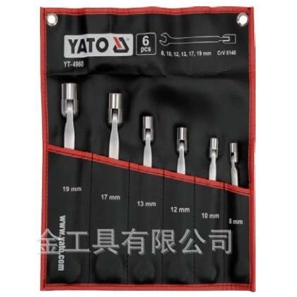 易尔拓专业汽修工具YT-4960工业级活头套筒两用扳手6件组套