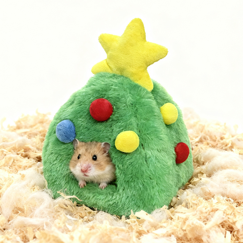 咖家仓鼠窝圣诞睡窝棉窝保暖过冬
