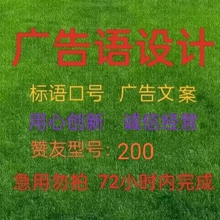 赞友专享,跑腿生活服务。广告语设计燕塔S小店5296。