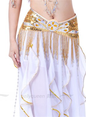 新款肚皮舞腰链服装套装腰链腰巾舞蹈D服演出服珠绣腰链 823#腰封