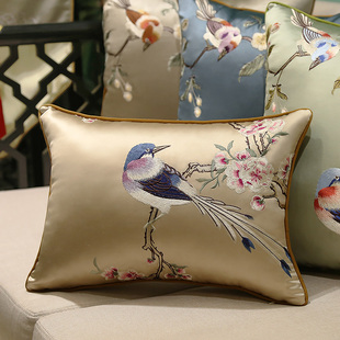 中式抱枕沙发客厅大靠枕床头午睡A办公室卧室靠背垫腰靠靠垫可拆