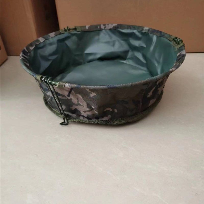 单位折叠水盆迷彩水桶布盆脸盆软体脸盆户外洗脚盆折叠手提便携盆