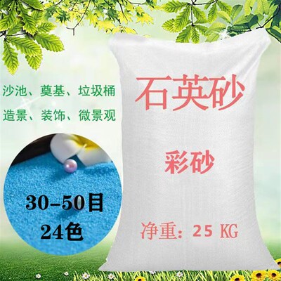 奠基彩色沙粉色沙滩散沙石英彩砂装饰造景砂婚庆微景观摄影背景沙