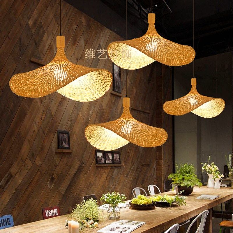 竹艺竹编吊灯灯笼餐厅禅意茶室火锅店灯罩编织仿复古民宿创意中式,家装灯饰光源,酒店/宴会厅/餐饮吊灯,淘宝优惠券,粉丝福利购,淘宝优惠卷
