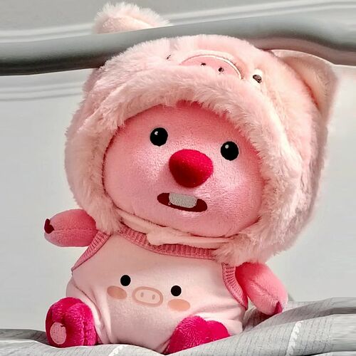 网红变装小海狸玩偶毛绒玩具可爱露比loopy公仔娃娃送女生日礼物