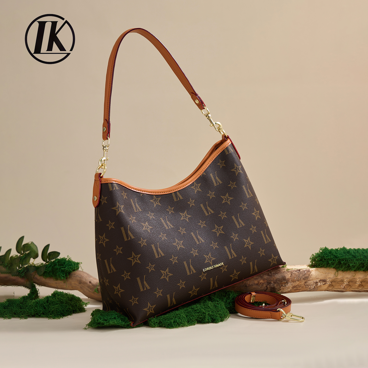 LK新款老花腋下包包大容量通勤包