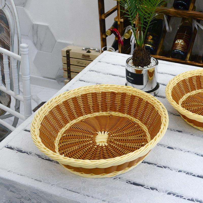 水果篮藤编果篮制作果盘手工摆件装饰篮子客厅小吃装盘