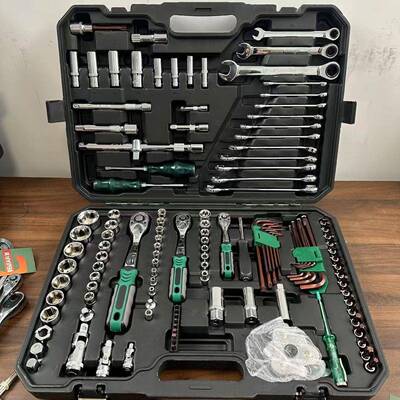 2一1件汽修工具套装维修工具套筒扳1HYR手套组合工具修车工具整套