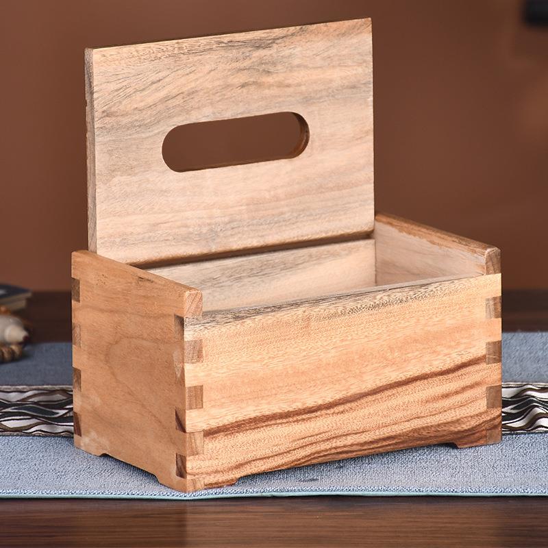 中式樟香实木形家纸巾盒用客厅抽纸盒方茶几纸巾收盒纳桌面餐纸盒
