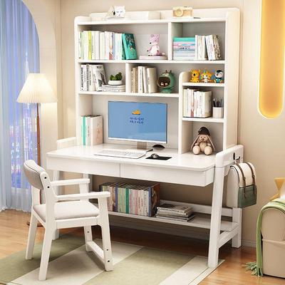 实桌木书书架可升降一体式儿童学习卧室BPY简桌约家小用中学生写
