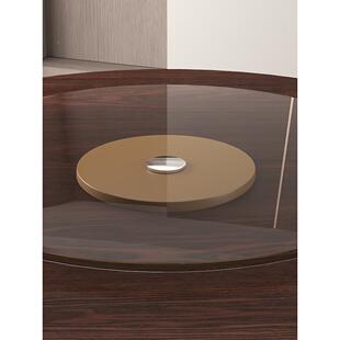 圆子饭FDR桌家用商折叠实木圆桌面桌15人旋转圆盘大酒店饭店圆餐