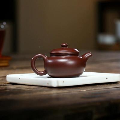 110紫毫升YIL砂小容量仿古壶紫朱茶泥手工砂壶宜兴原矿紫壶茶具