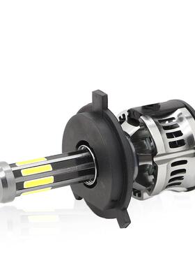 八面汽车led灯改前8大面发光LED汽车大X8灯H4H7H11装车灯泡