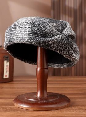 2025新款帽子女士欧美风百搭时尚秋冬保暖加厚洋气时尚休闲贝雷帽
