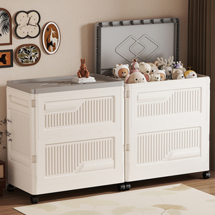 大容量翻盖收纳箱家用加厚可折叠收纳柜被子储物箱衣服玩具整理箱