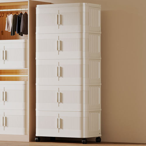 安家日记推拉门客厅储物柜折叠式