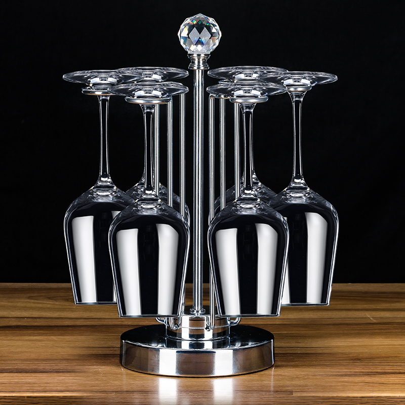 红酒杯架家用高端酒柜红酒架摆件装饰倒挂酒瓶架子现轻奢酒架挂架