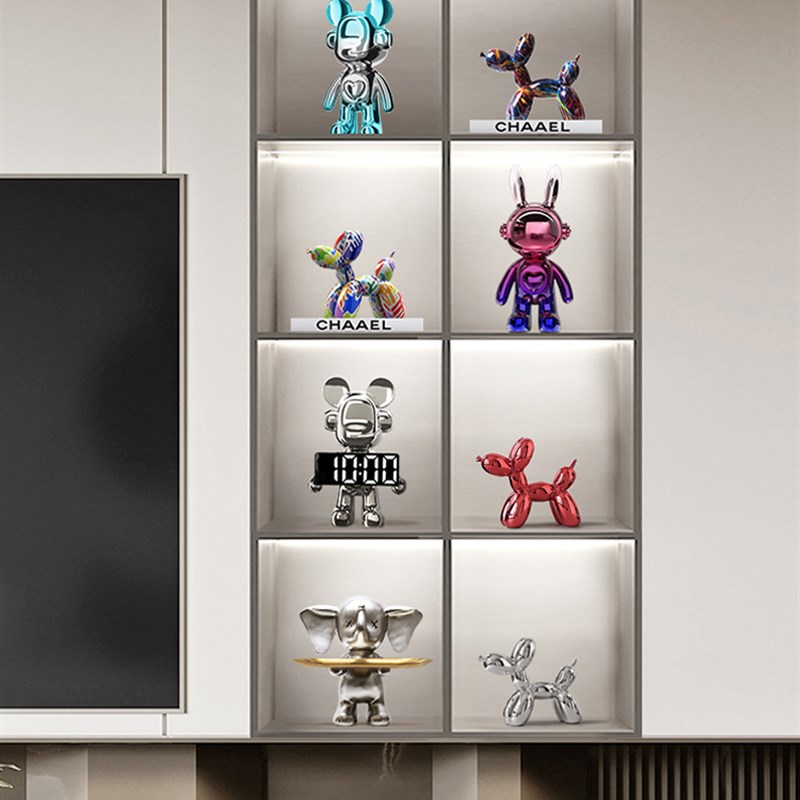 气球狗酒柜红酒架摆件轻奢高档摆件模型客厅酒柜电视柜家居装饰品