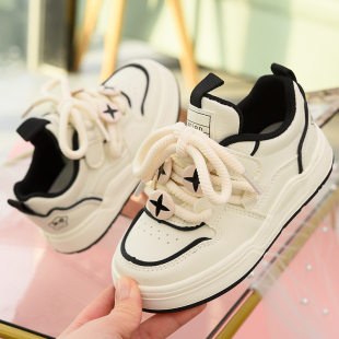 小学生男童低帮单鞋 儿童板鞋 软底休闲童鞋 2025春秋新款 女童小白鞋