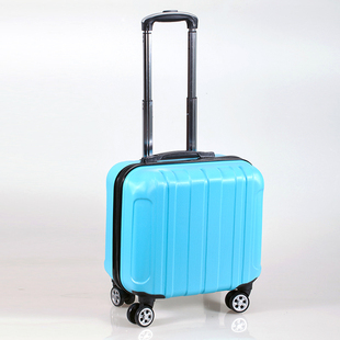 定制印字企业logo18寸万向轮商务拉杆箱小L型皮箱空姐旅行箱女20