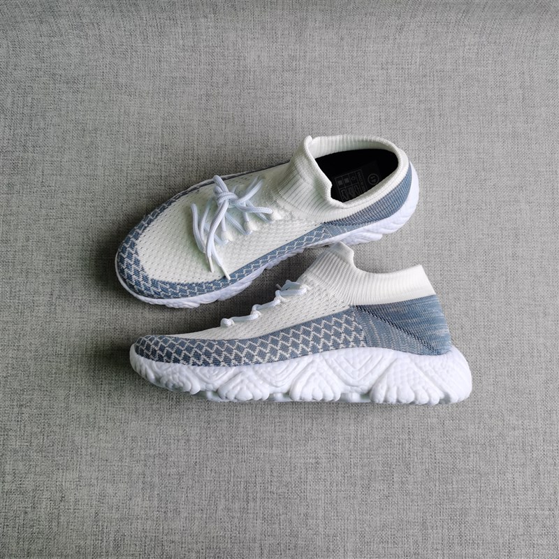 大码男鞋轻便一脚蹬透气网面休闲袜子鞋软底中帮踩屎感百搭懒人鞋