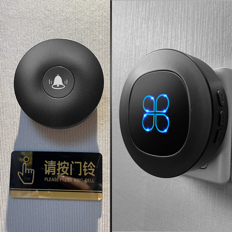 门铃家用无线自发电英规门钟远距离别墅叮咚老人呼叫器防水门铃智