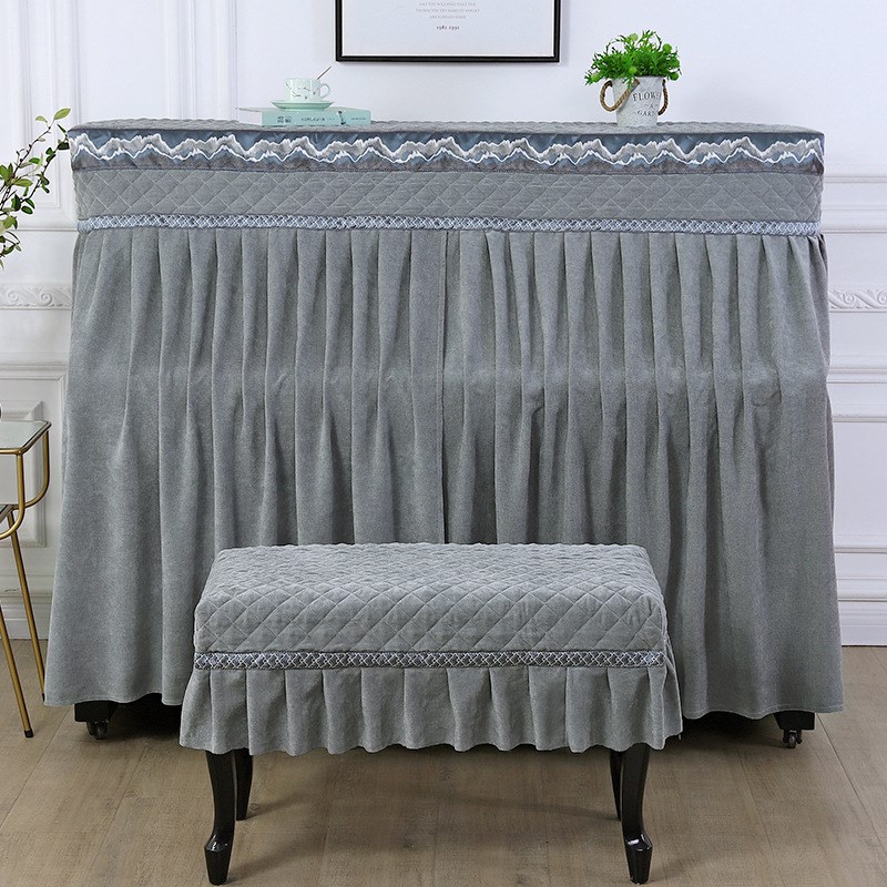 布艺钢琴全罩北欧盖巾印花韩国钢琴套子防尘罩钢琴琴罩全罩半开款