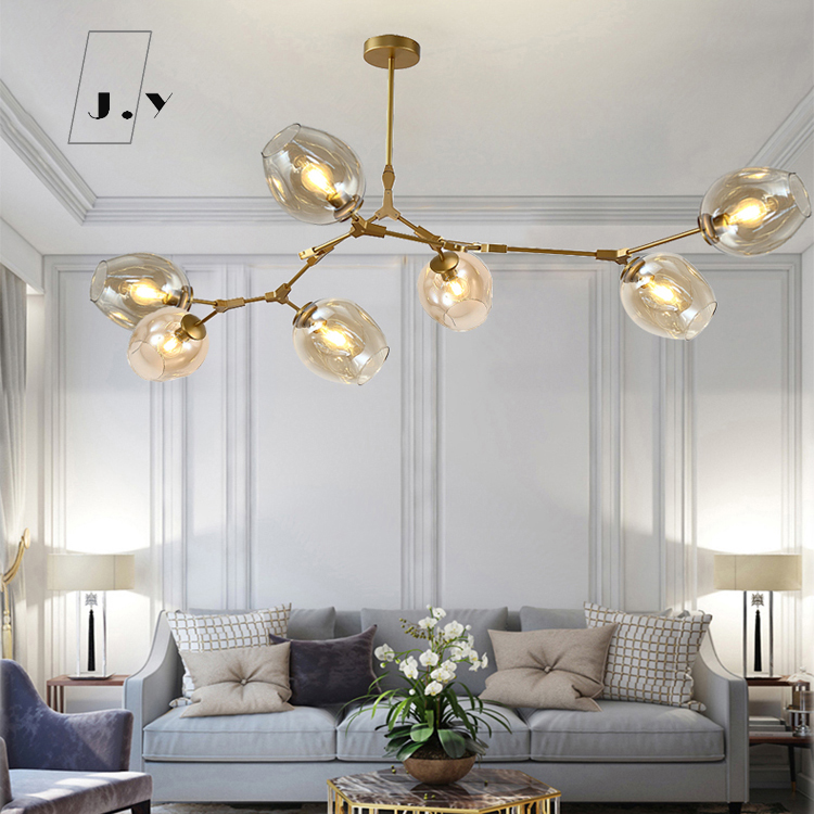 北欧后现代吊灯分子吊灯简约个性创意魔豆客厅卧室餐厅北欧风灯具