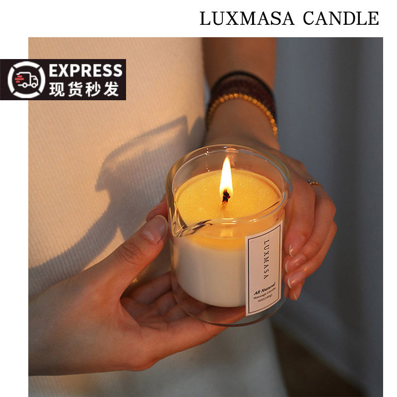 LUXMASA精油款低温香薰蜡SPA按摩院线用伴手礼礼品160ML38度蜡烛