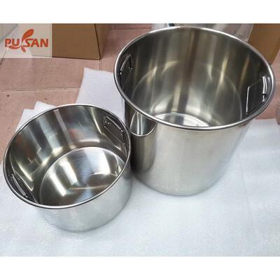 PUSAN内翻提耳朵不锈钢桶汤桶汤锅储水桶直身桶商用白钢牛杂锅盖