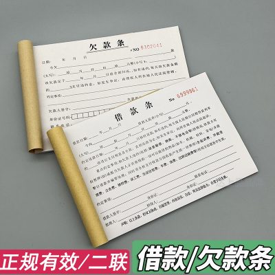 借款条欠款条借款单据正规合法