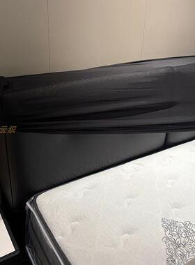 床头全包防尘罩黑色防脏高弹力保护套柔软服贴透气可清洗四季通用