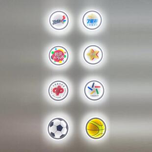 定制图案logo店铺装饰福彩壁灯大乐透足球中国体彩店吸顶灯广告灯