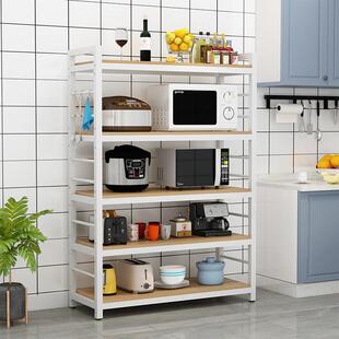 厨房用品调料微波炉置物架碗碟货架多层落地锅具收纳层架柜子收纳