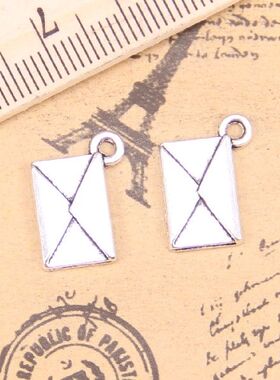 极速96pcs Jewelry Charms letter envelope 15x11mm AntiqZue Si