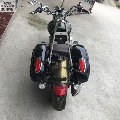新品力帆250-D太子机车改装V16保险杆前保杆Q防摔杠棒加高靠背边