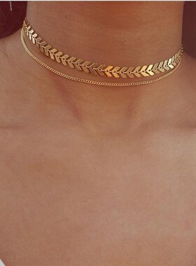 极速.men fashion golden long chain gold plaNting necklace hi