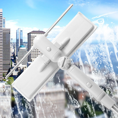 极速擦玻璃刮水器高层双面擦窗z器伸缩杆长柄家用清洁工具清洗窗