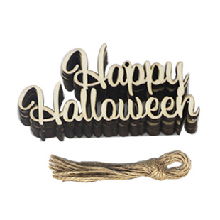 极速DIY Wooden Halloween uPumpkin Ornament Door Hangings Wal