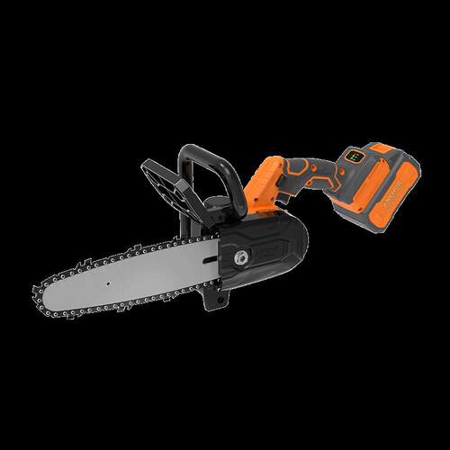 新品锂电伐木锯小型手持12寸户外家用锯J柴木工充电式大功率电链