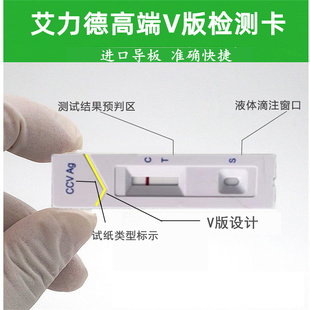极速狂犬病试纸检测卡RBV狂犬抗原猫咪J宠物狗狗测试病毒试纸恐水
