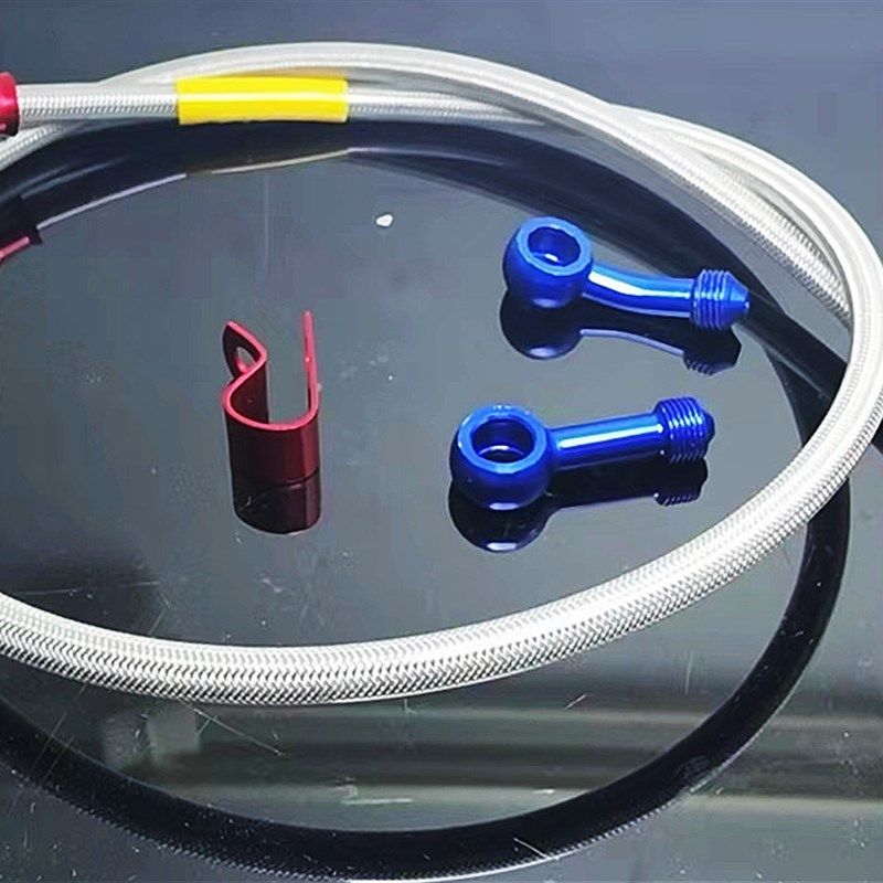 极速改装碟刹制动DIO ZX JOG50/90金属刹车油管85CVM电动车 小牛9