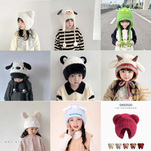 冬季 清仓 儿童帽子男童女宝宝毛线帽加绒保暖女童针织护耳 特价