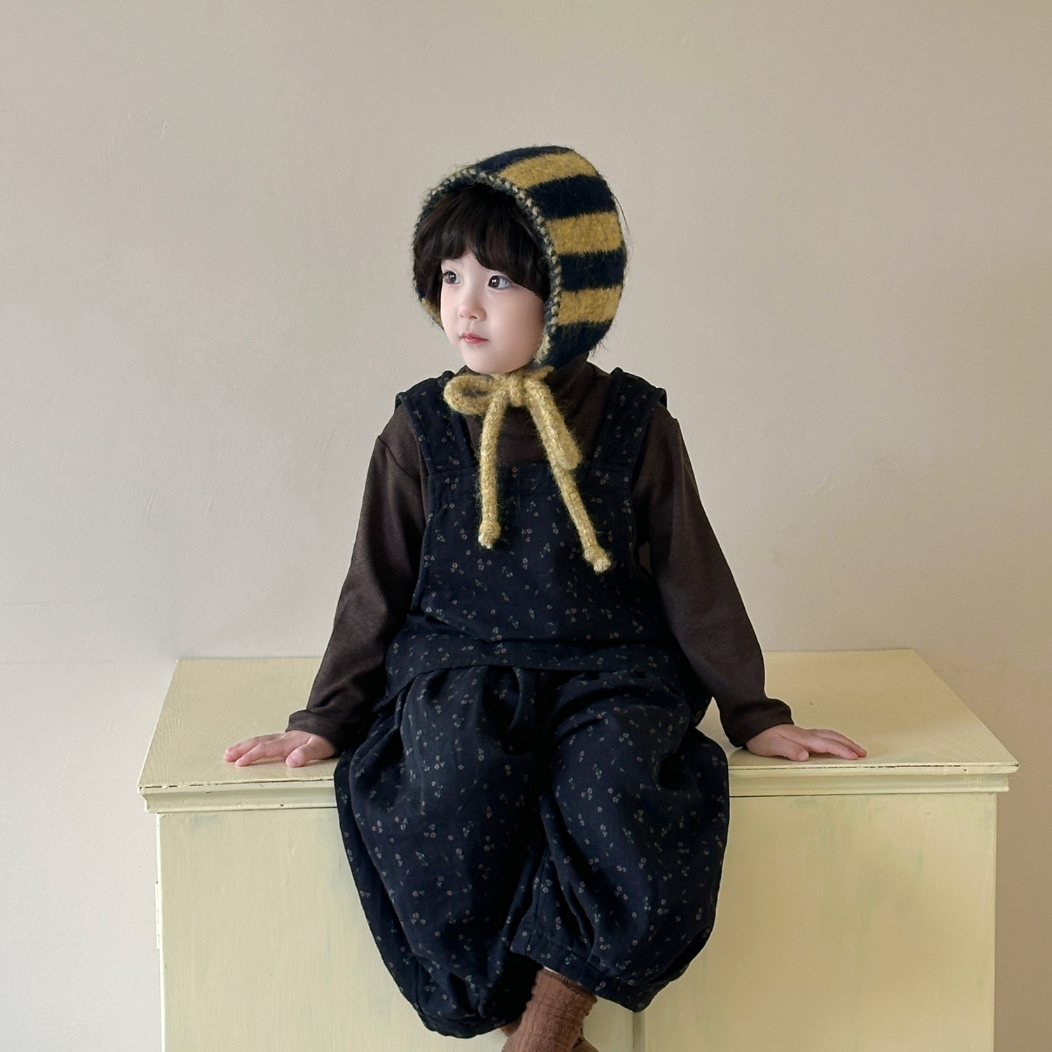 韩国ins时髦洋气儿童耳罩保暖男童女宝宝耳包发带系带小围脖头巾