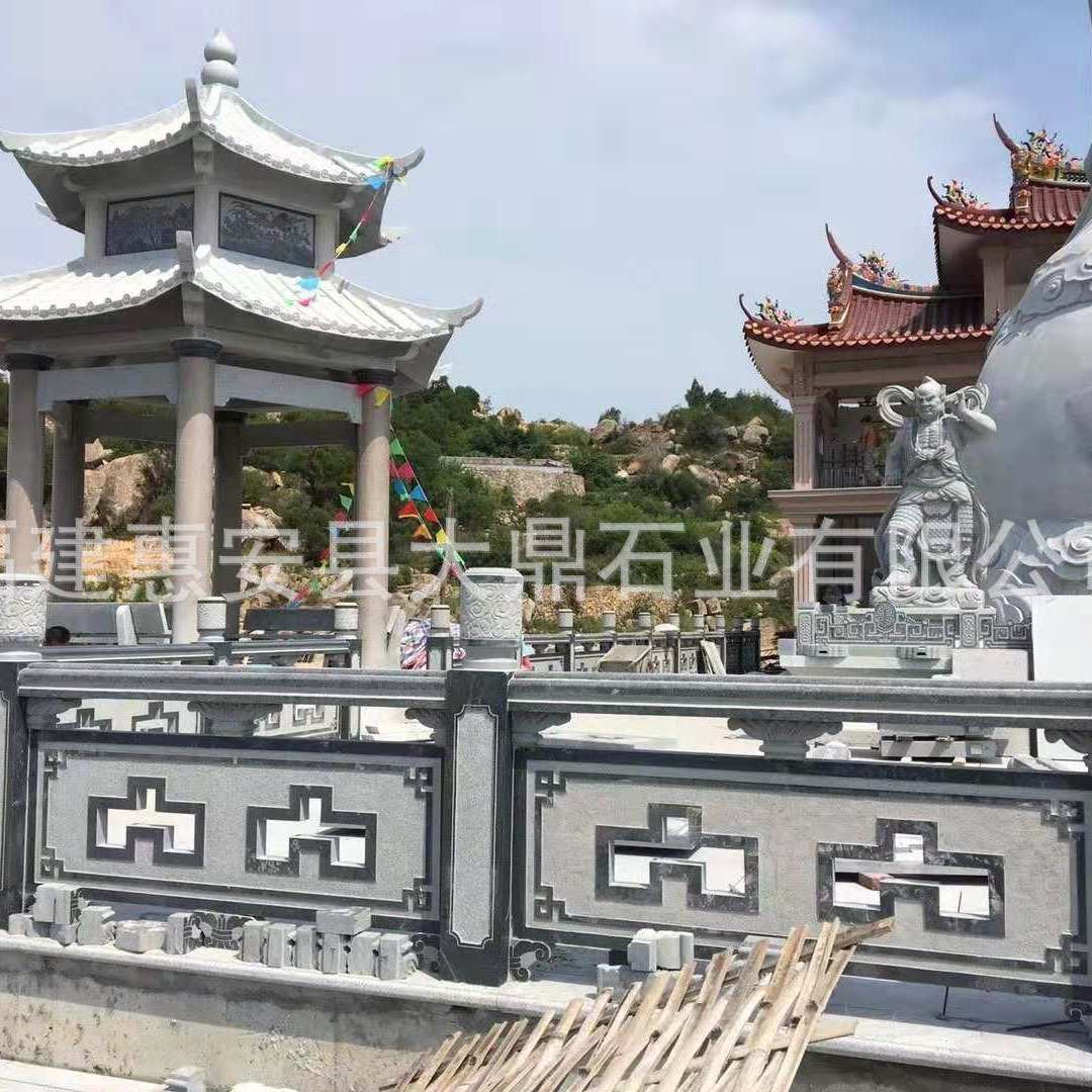 青石栏杆 祠堂寺院阳台石栏杆 乡村渠道石栏杆 石制品