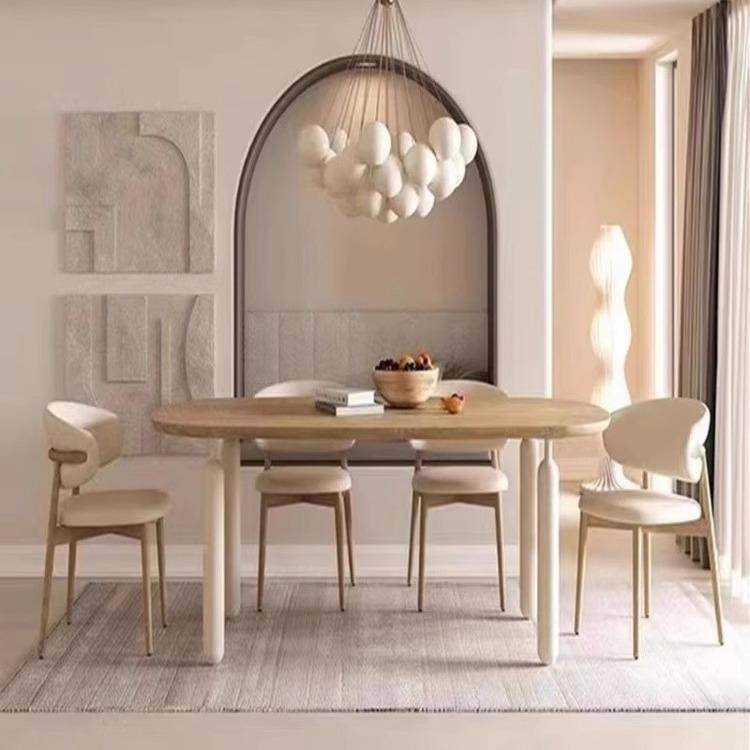 法式奶油风实木餐桌家用小户型现代简约创意客厅饭桌椭圆形长桌子,鲜花速递/花卉仿真/绿植园艺,其它园艺用品,淘宝优惠券,粉丝福利购,淘宝优惠卷