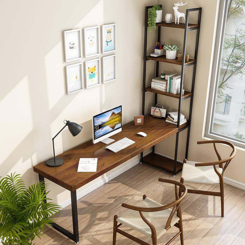 简约实木书桌书架一体组合家用卧室长条桌子墙角靠墙带书柜电脑桌,鲜花速递/花卉仿真/绿植园艺,其它园艺用品,淘宝优惠券,粉丝福利购,淘宝优惠卷