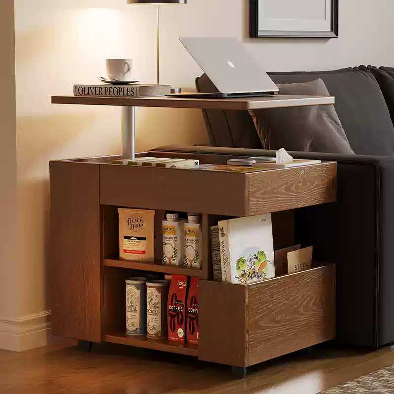 实木茶几可升降小户型客厅家用沙发边柜阳台茶桌可移动小推车边几,模玩/动漫/周边/娃圈三坑/桌游,模型制作工具/辅料耗材,淘宝优惠券,粉丝福利购,淘宝优惠卷