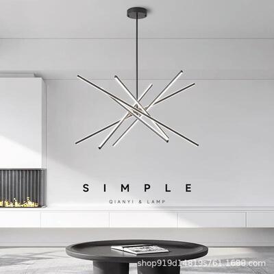 全铜北欧客厅吊灯简约家用大气餐厅轻奢高级全光谱2023新款客厅灯