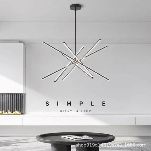 全铜北欧客厅吊灯简约家用大气餐厅轻奢高级全光谱2023新款客厅灯